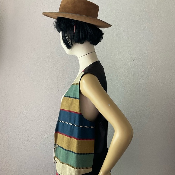 Vintage NEIMAN Marcus South Western Style Vest. SzOS. - Picture 1 of 10